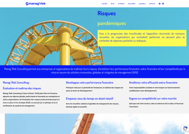 Capture écran managrisk.com