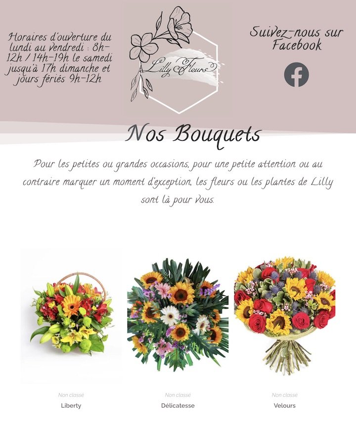 fleuriste woocommerce
