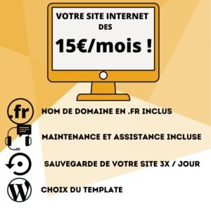 Offrez-vous un site internet à partir de 15€ / mois ! ?